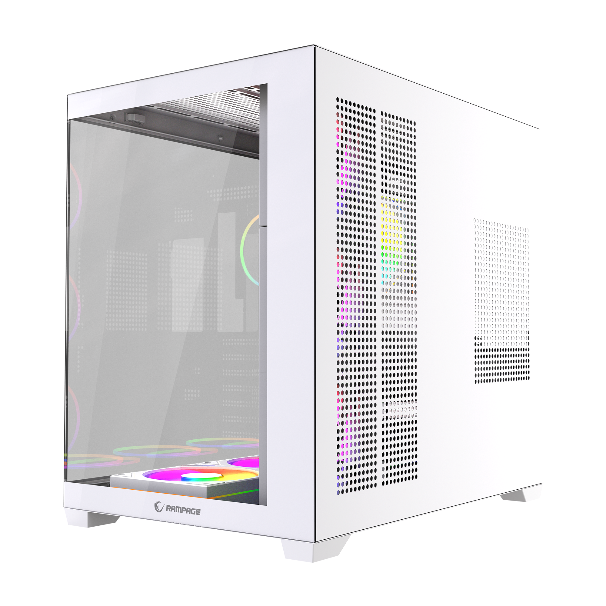 750W 80 Plus Bronze Temperli Camlı 7x12cm ARGB Fan ATX Mid-T Oyuncu Kasası