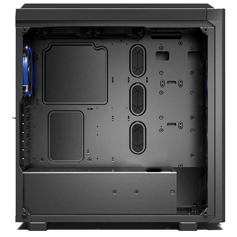 CARBON Siyah 4* RGB Halka Fan Oyuncu Kasası - Rampage