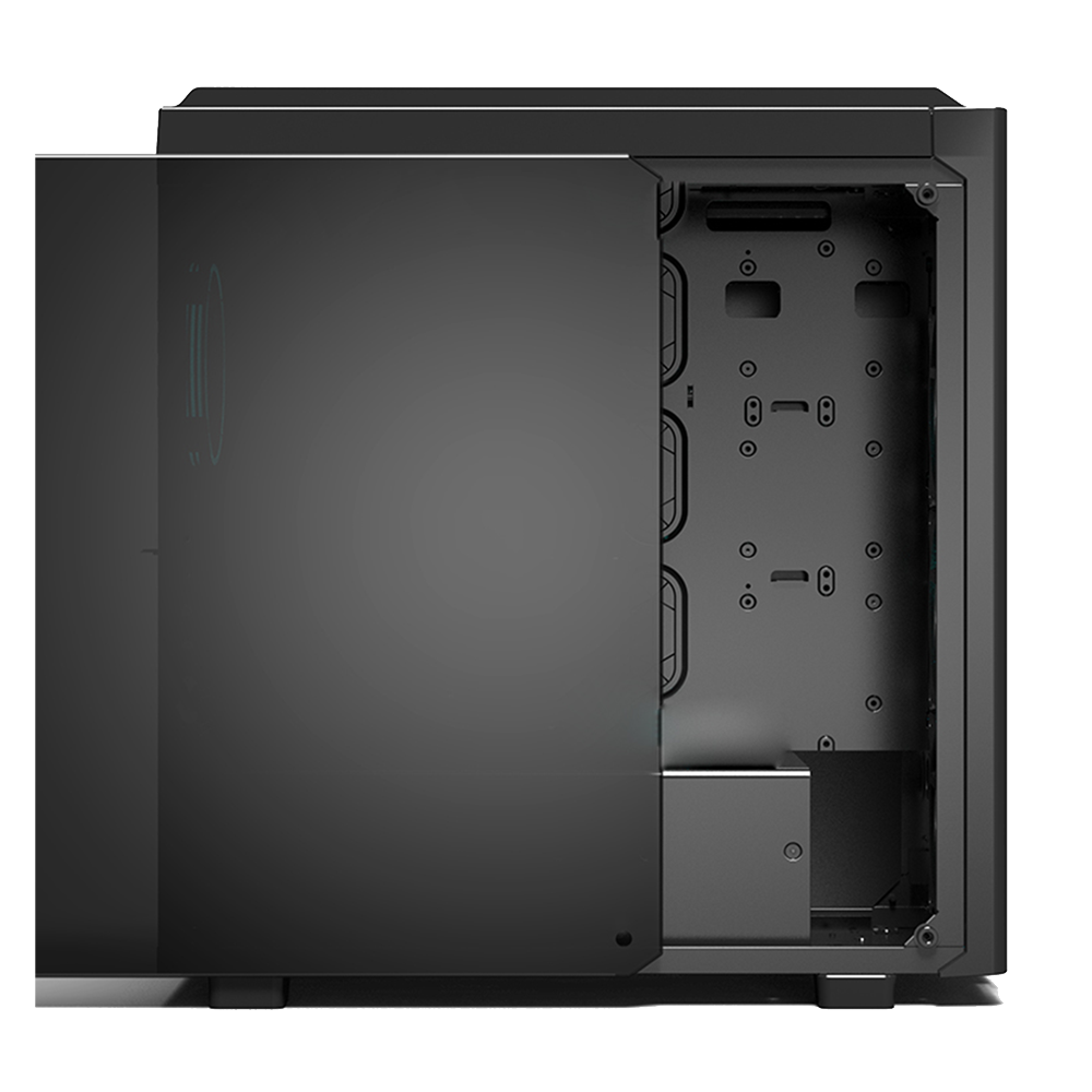 CARBON Siyah 4* RGB Halka Fan Oyuncu Kasası - Rampage