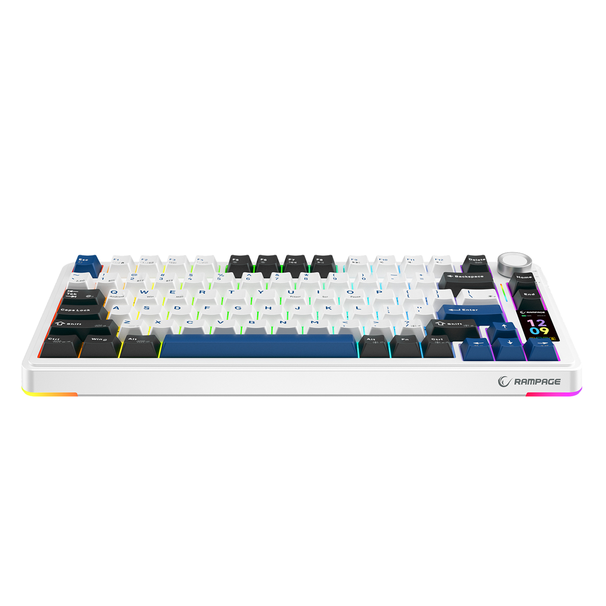 Hot Swap Gasket Oil Switch English Layout PBT Keycaps Kablosuz Mekanik Oyuncu Klavyesi