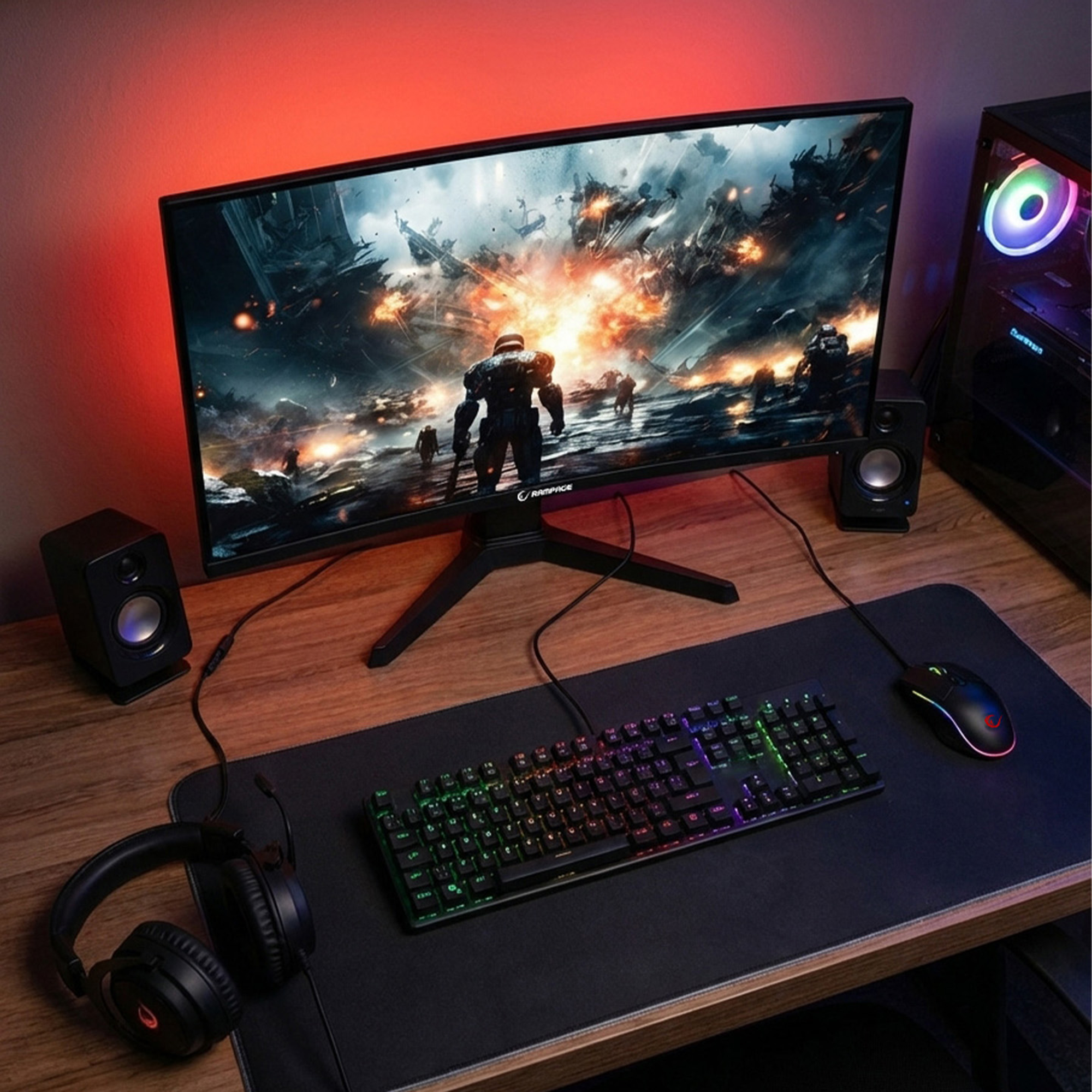 27'' 300Hz Fast VA FHD Freesync/Gsync RGB Pivot R1500 Curved Oyuncu Monitörü