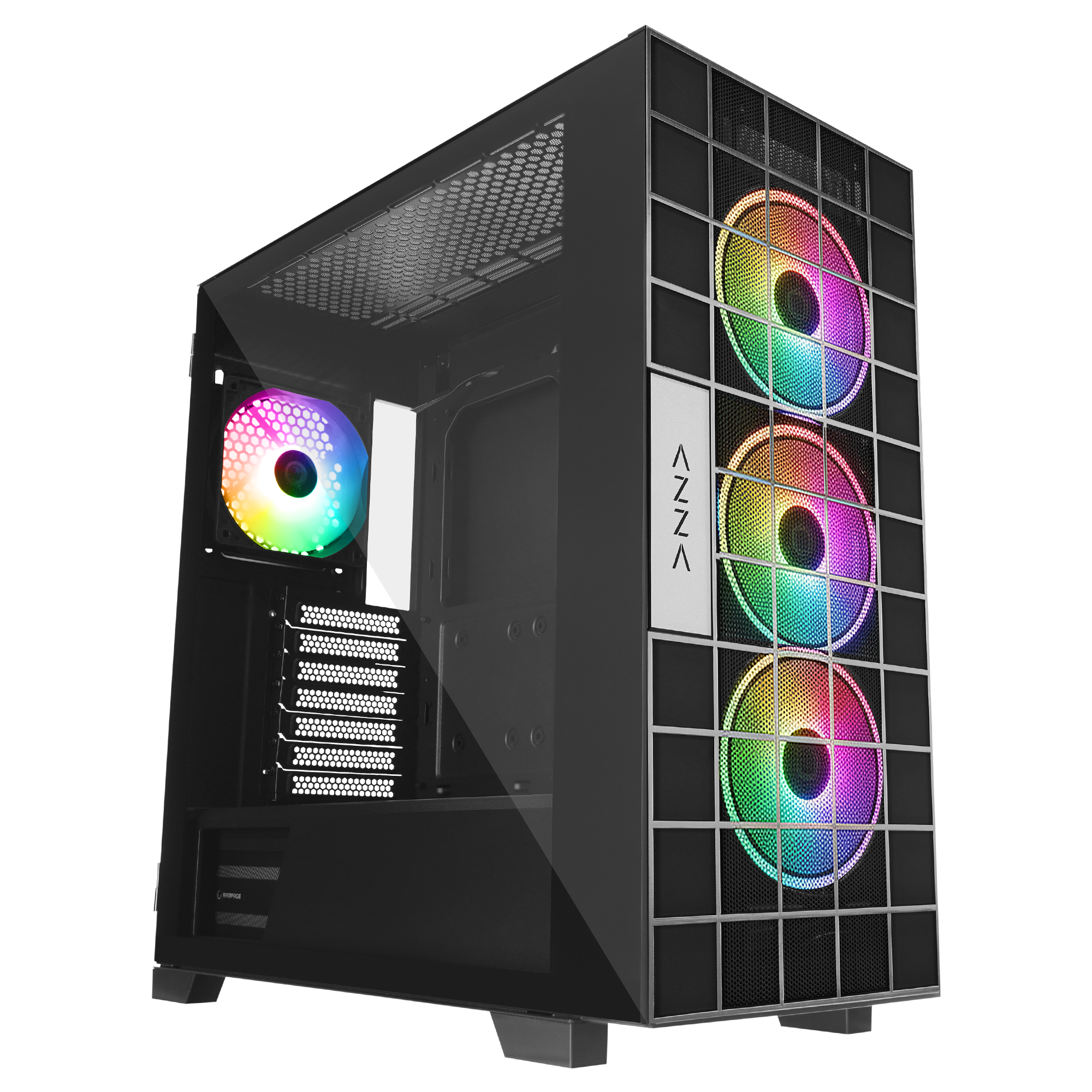 1000W 80 Plus 4x12CM ARGB Fan+Type-C ATX Mid-T Oyuncu Kasası – Rampage