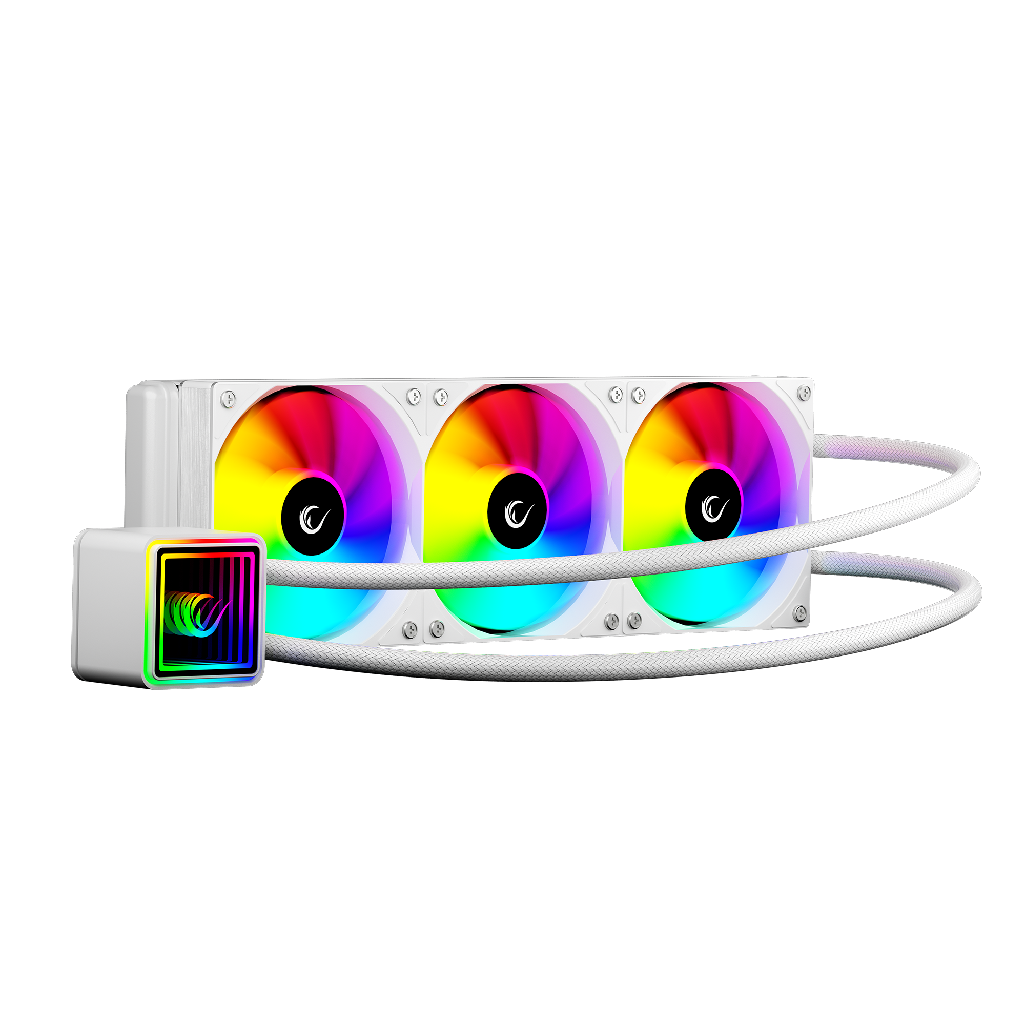 ARGB LGA1700/1851 / AM5 Uyumlu 360mm Sıvı Soğutmalı CPU Fan-Beyaz