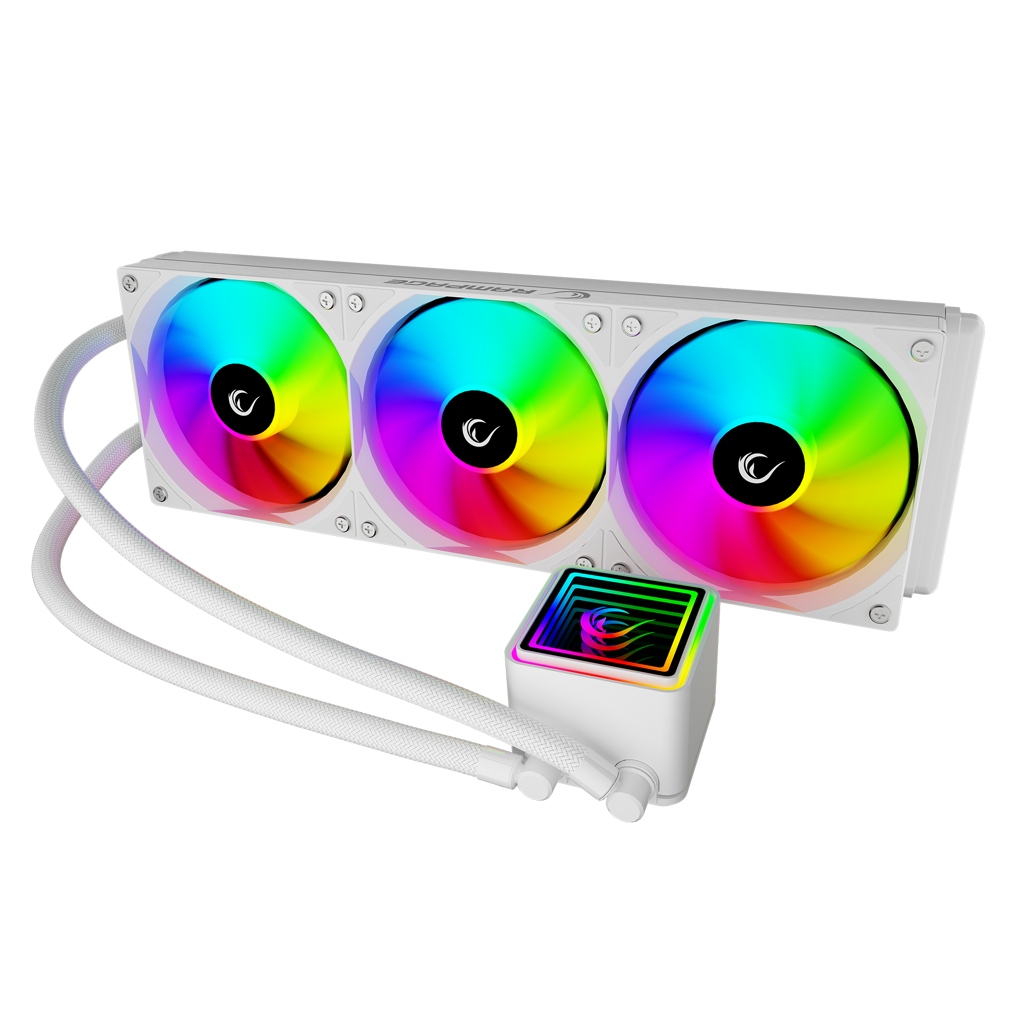 ARGB LGA1700/1851 / AM5 Uyumlu 360mm Sıvı Soğutmalı CPU Fan-Beyaz