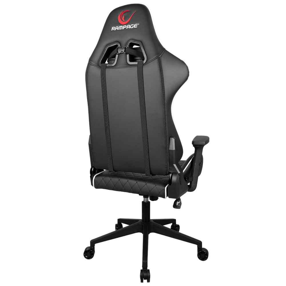 KL-R40 Throne Serisi Siyah/Beyaz Oyuncu Koltuğu - Rampage