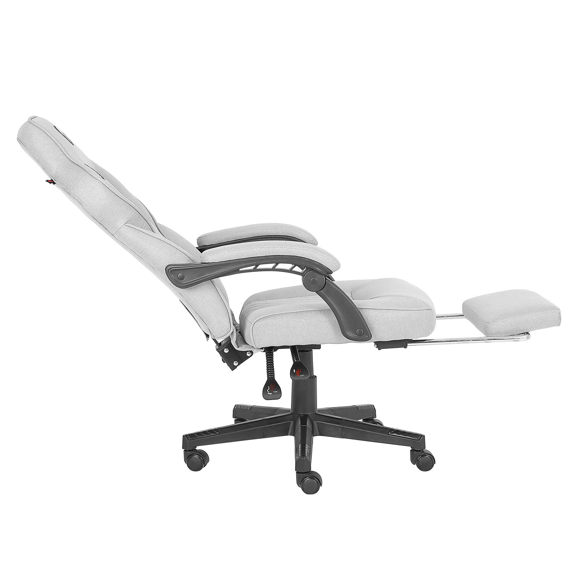 KL-R12 Lumos Terletmez Kumaş Gri Oyuncu Koltuğu