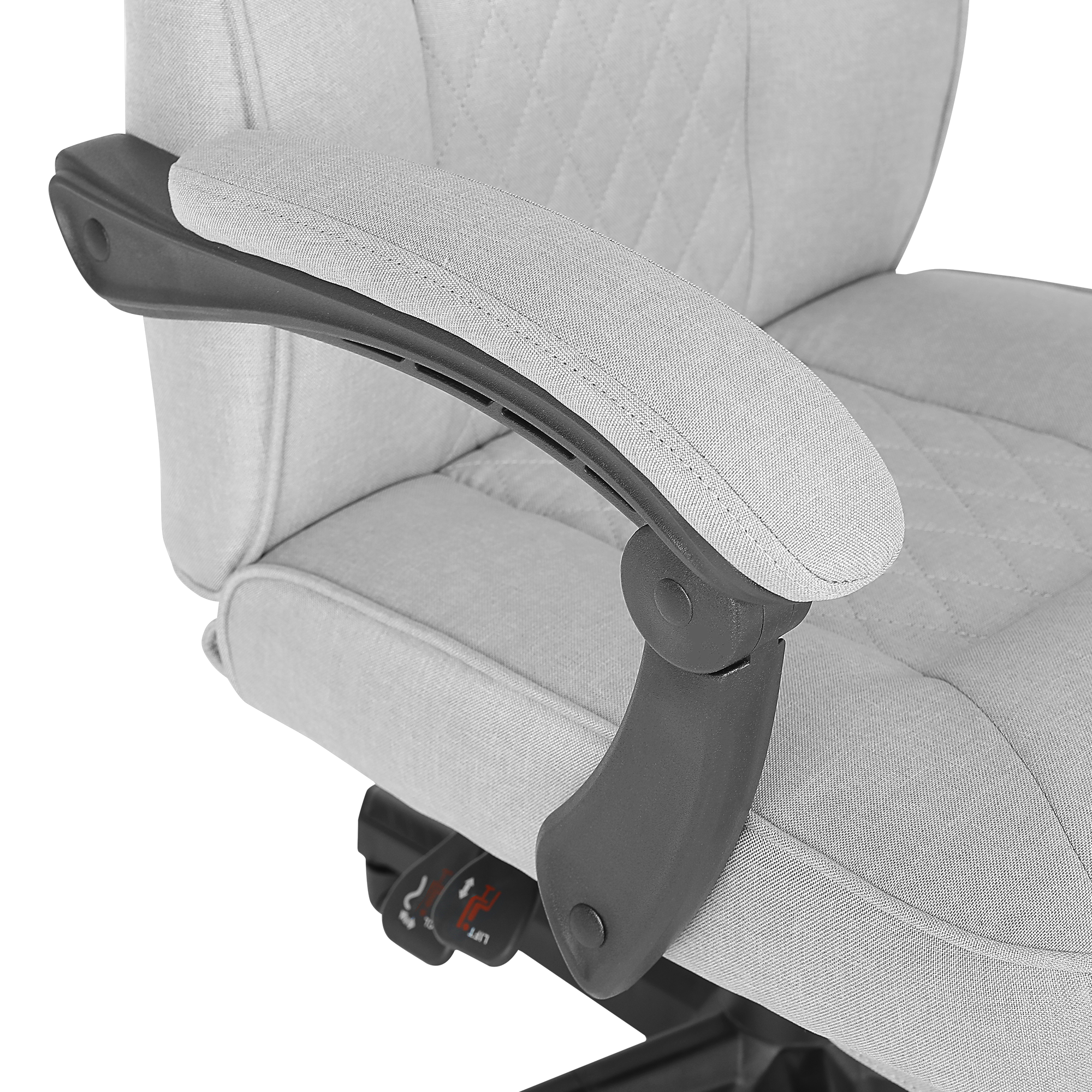 KL-R12 Lumos Terletmez Kumaş Gri Oyuncu Koltuğu