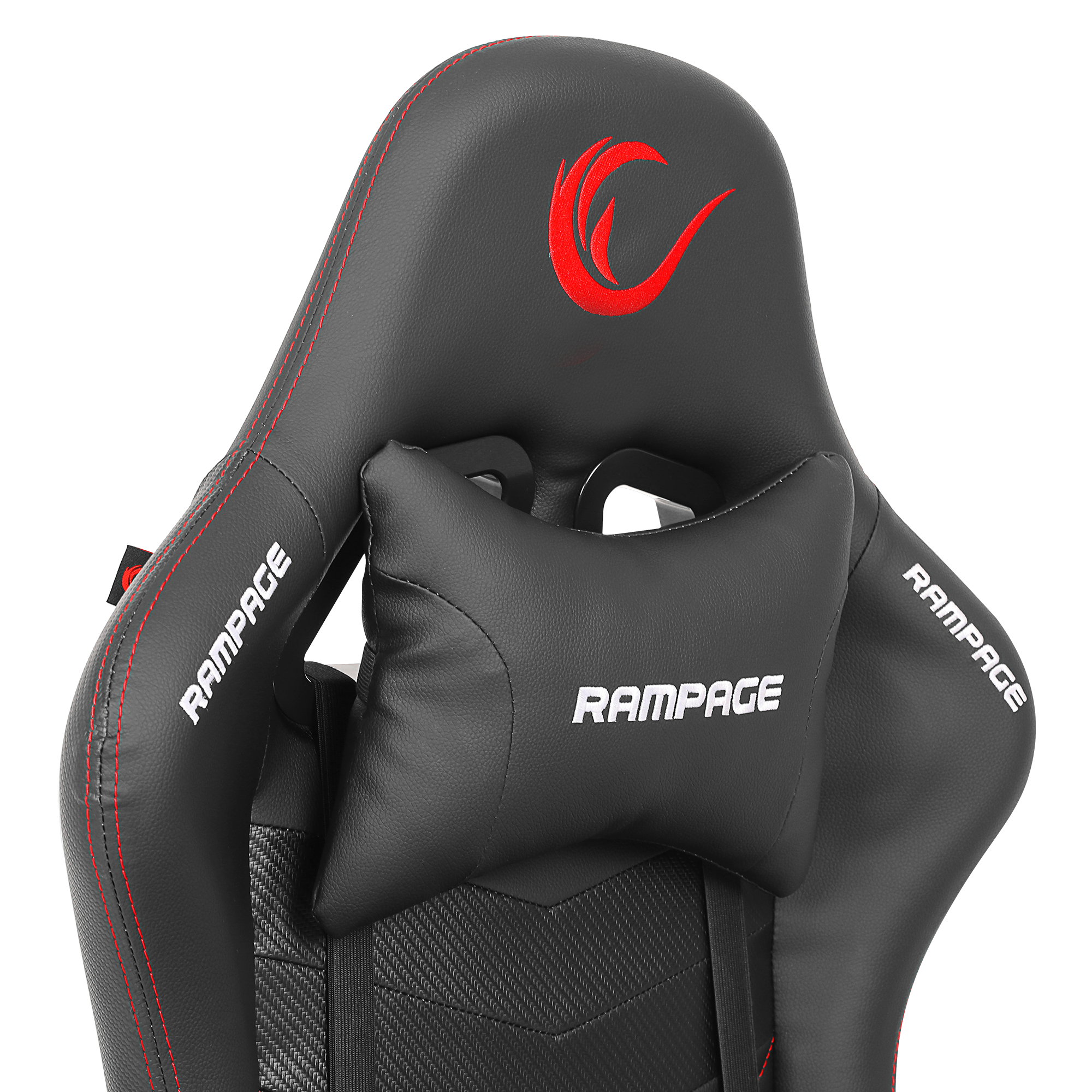 KL-R43 Nox Deri Oyuncu Koltuğu-Siyah/Kırmızı