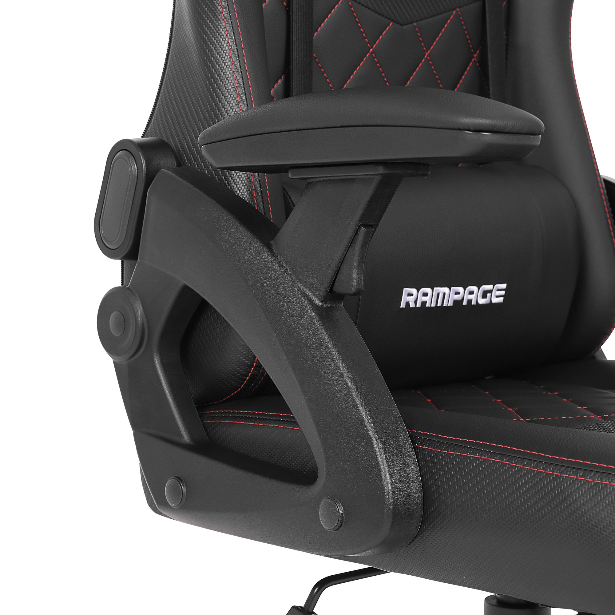 KL-R43 Nox Deri Oyuncu Koltuğu-Siyah/Kırmızı