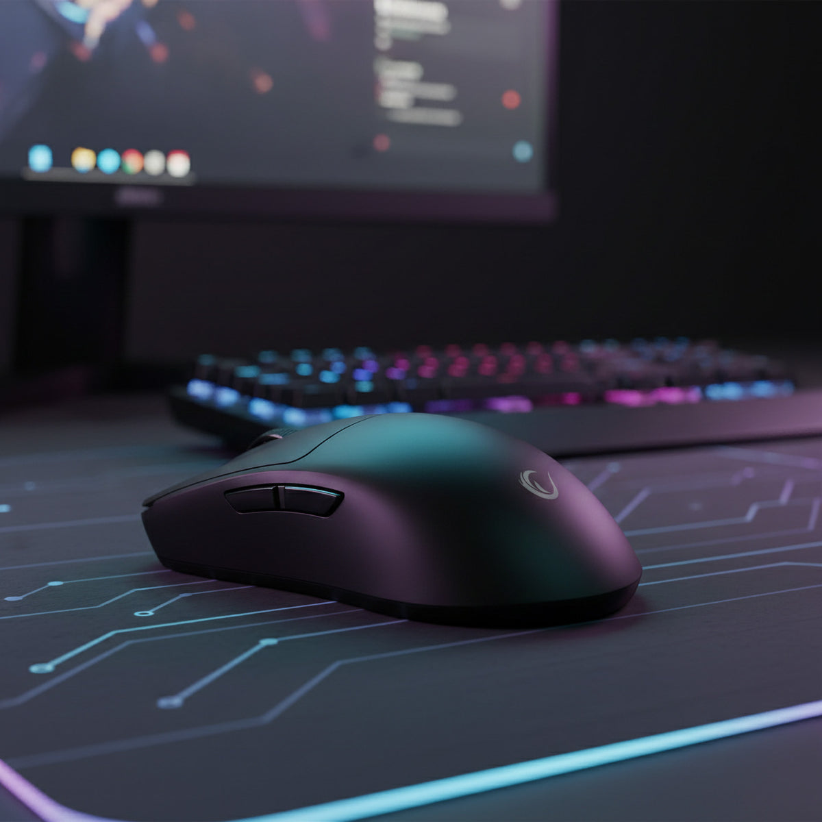 Kablosuz Siyah 24000 DPI 3311 Sensor Şarjlı 80 Million Huano Switch 39 Gram Gaming Oyuncu Mouse