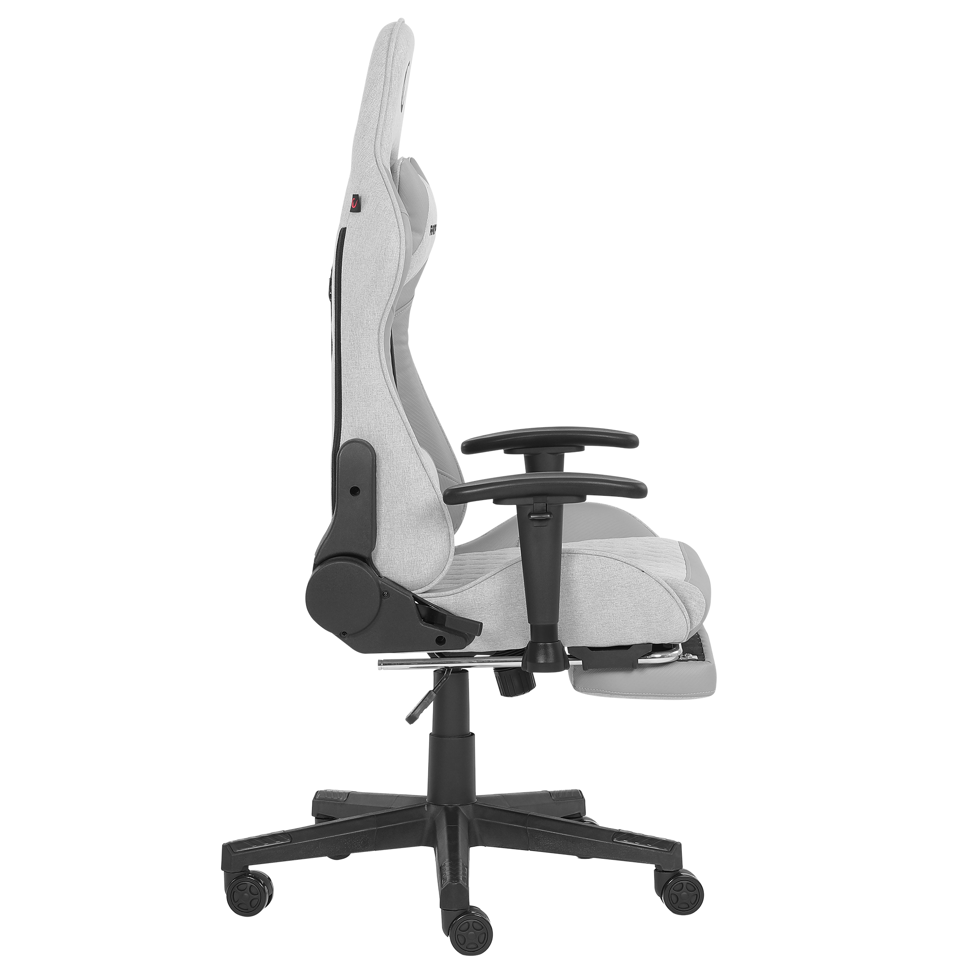 KL-R27 Elemental Ayak Dayama Yerli Terletmez Kumaş Gri / Karbon Gaming Oyuncu Koltuğu