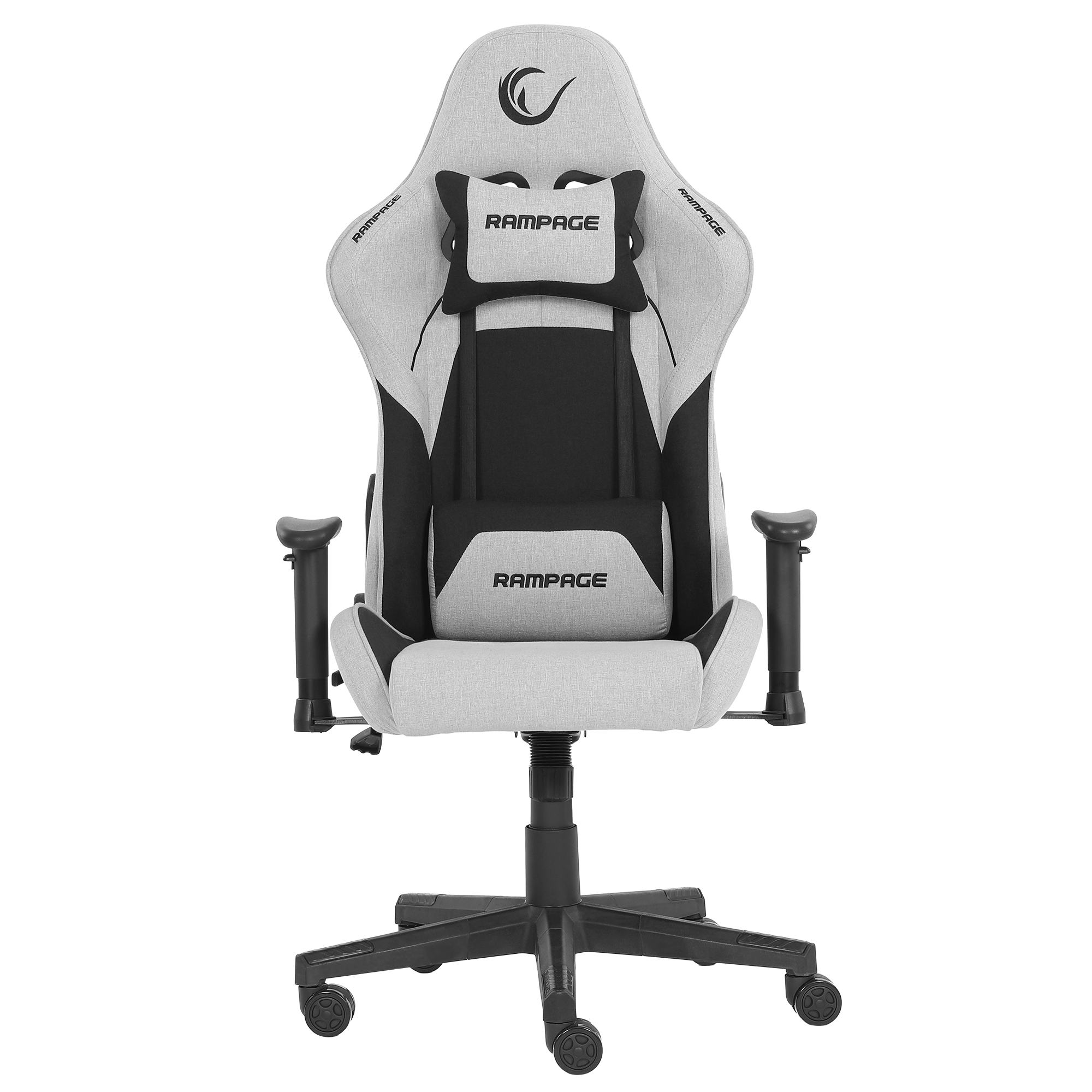 KL-R26 Peak Üst Seviye Terletmez Kumaş Gri/Siyah Gaming Oyuncu Koltuğu