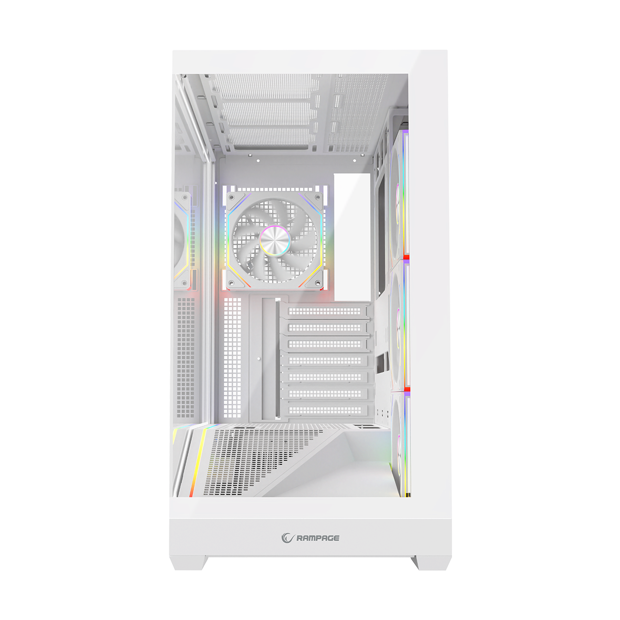 850W 80 Plus Bronze ATX 3.1 PCIe 5.1 Beyaz 4*12cm ARGB Fan ATX Gaming Oyuncu Kasası