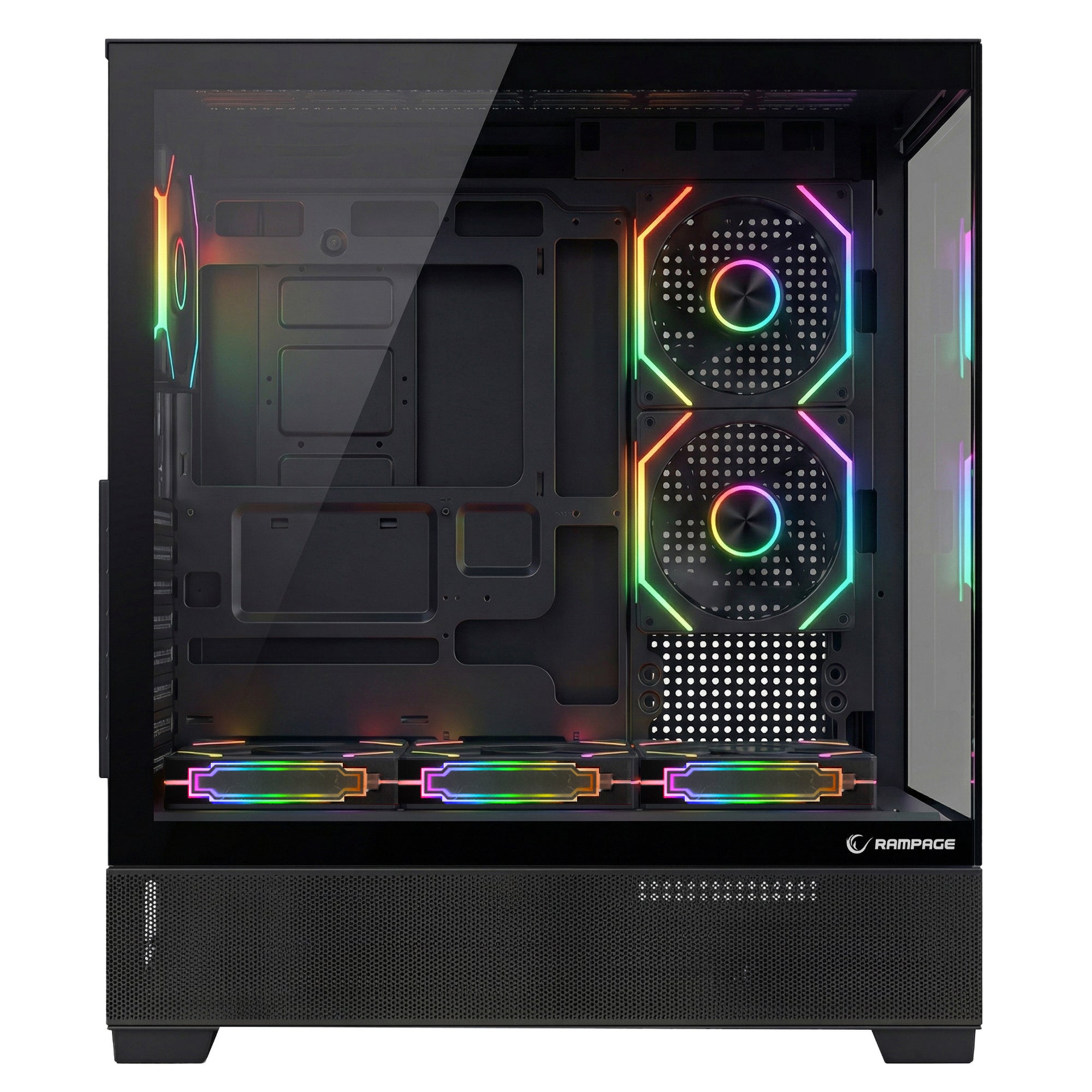 HYDRA V5 - 750W 80 Plus Bronze Siyah 6*12cm ARGB Fan ATX MID-T Gaming Oyuncu Kasası