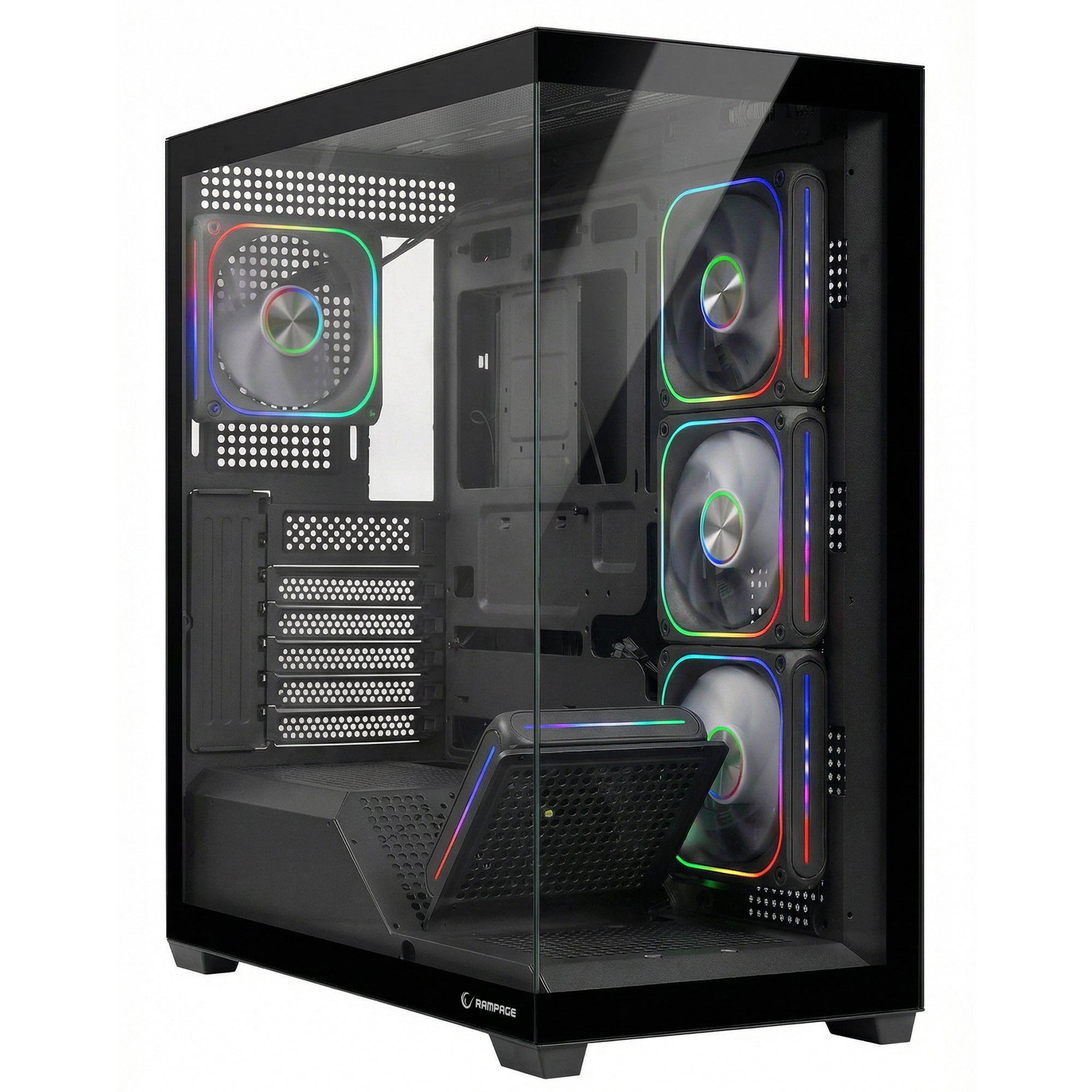 SYLON 850W 80 Plus Bronze Siyah 5*12cm ARGB Fan ATX MID-T Gaming Oyuncu Kasası