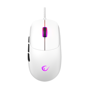 SMX-R49 - Makrolu Beyaz 12800 DPI RGB Ledli 80 Million Huano Switch Gaming Oyuncu Mouse