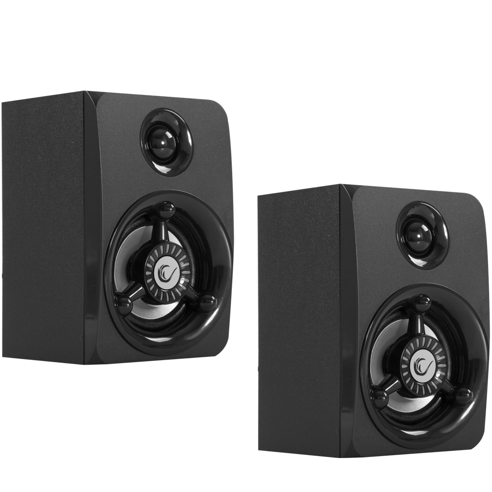RMS-G8 Antares 2+1 25W Bluetooth+USB-SD-FM Rainbow Siyah Led Işıklı Gaming Speaker Hoparlör - Rampage