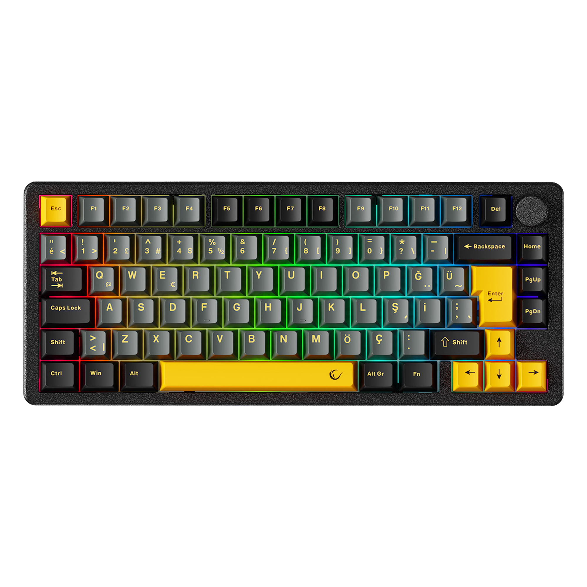 ZENITH STUG Aluminum Siyah Hot Swap 8000 Hz Gasket Manyetik RGB Rapid Trigger Gateron Switch Q Double Shot PBT K