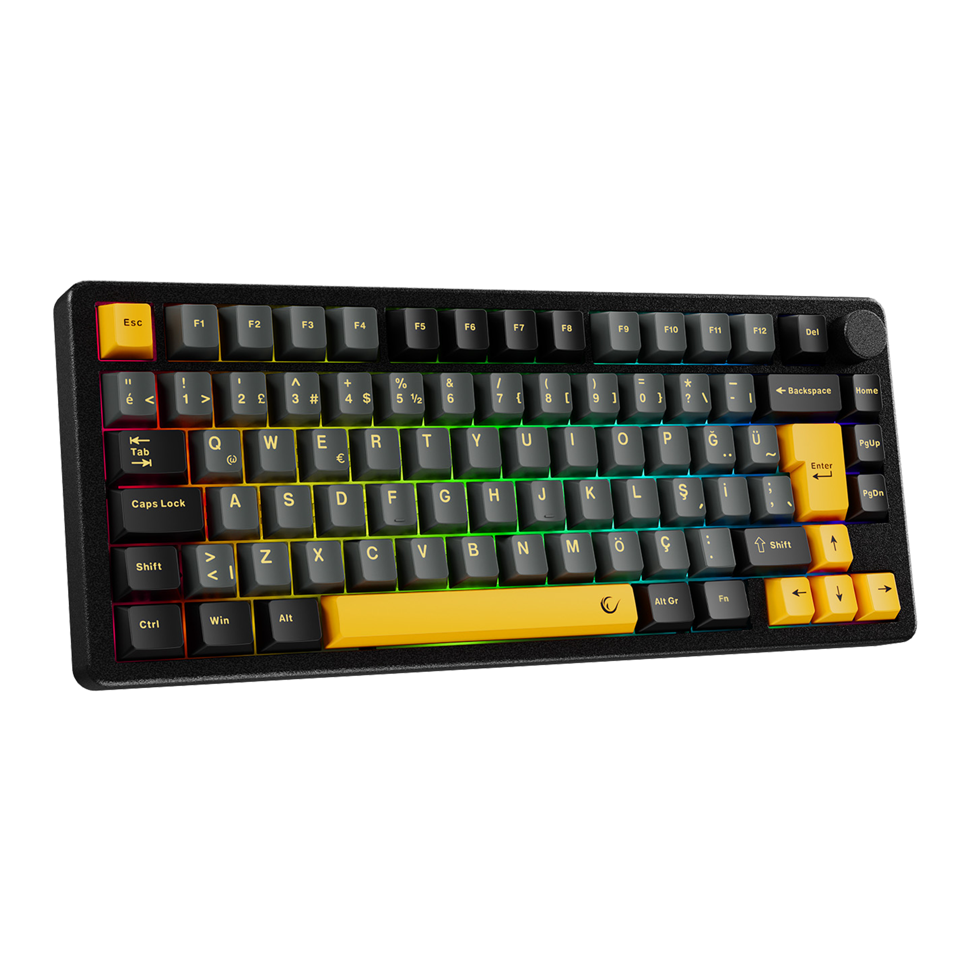 ZENITH STUG Aluminum Siyah Hot Swap 8000 Hz Gasket Manyetik RGB Rapid Trigger Gateron Switch Q Double Shot PBT K