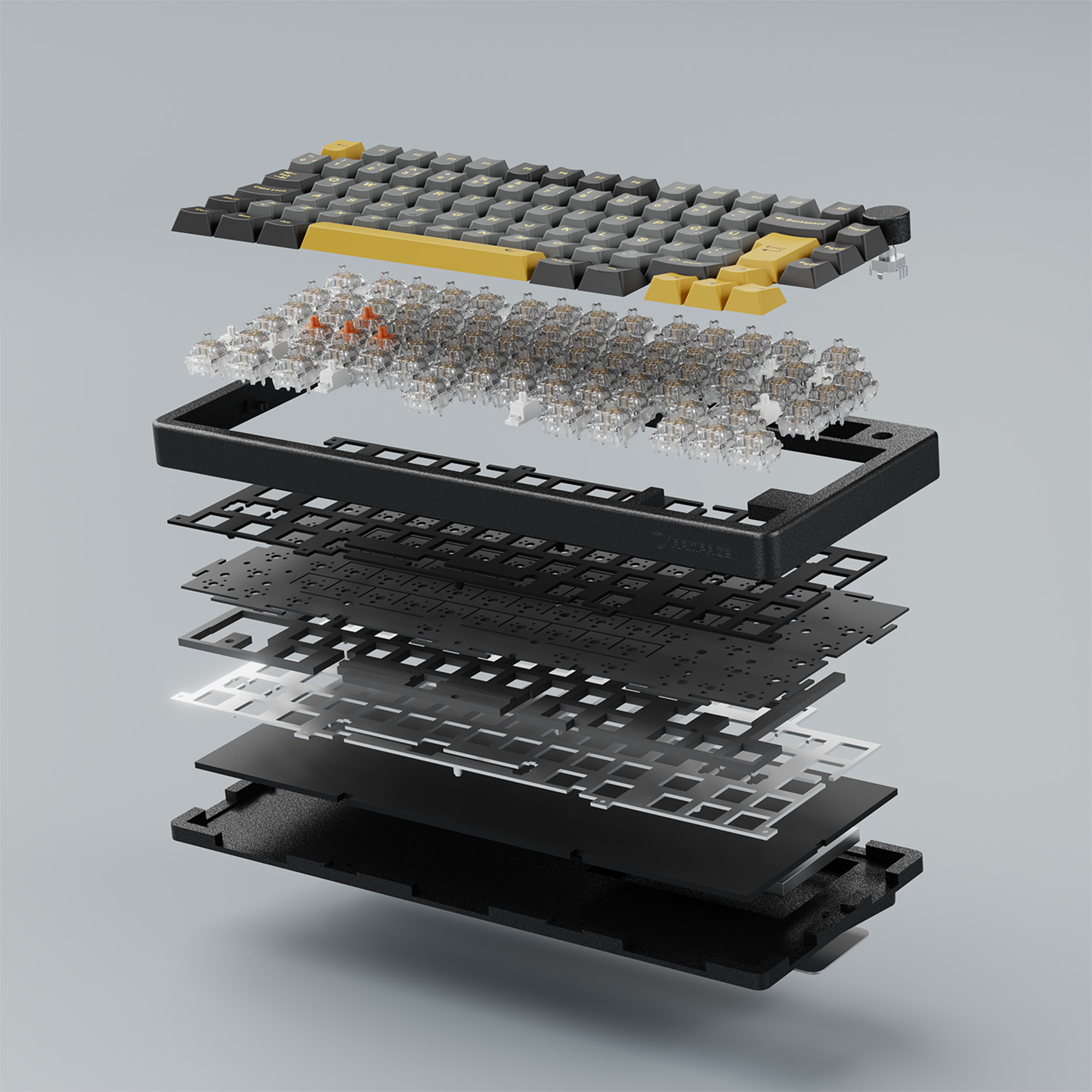ZENITH STUG Aluminum Siyah Hot Swap 8000 Hz Gasket Manyetik RGB Rapid Trigger Gateron Switch Q Double Shot PBT K