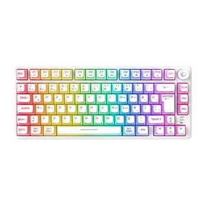 ZEPHYRA 75 Beyaz RGB US Q Sessiz Membrane Oyuncu Klavyesi
