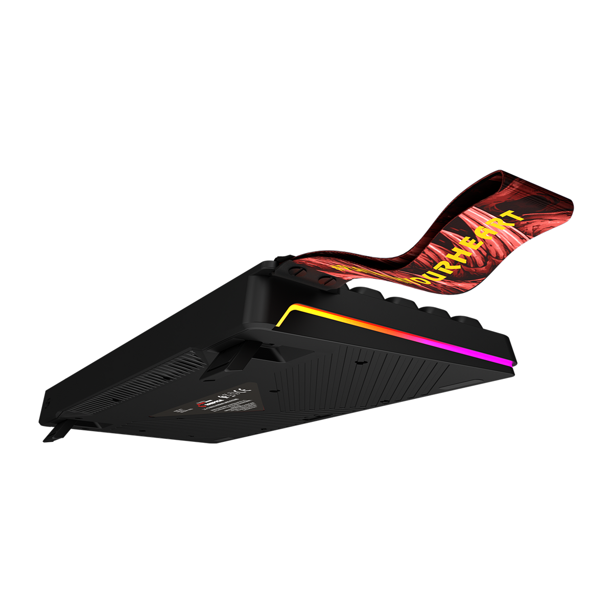 KB-R93 - Beyaz 2.4G + BT Wireless RGB Aydınlatmalı Q 82 Membrane Gaming Oyuncu Klavye