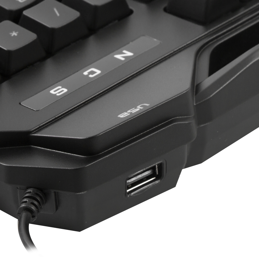 KB-R63 STAGE Siyah 4 Makro Fonksiyon Sese Duyarlı Işıklı RGB Q USB +Ses Mik Çıkışlı Oyuncu Klavyesi - Rampage