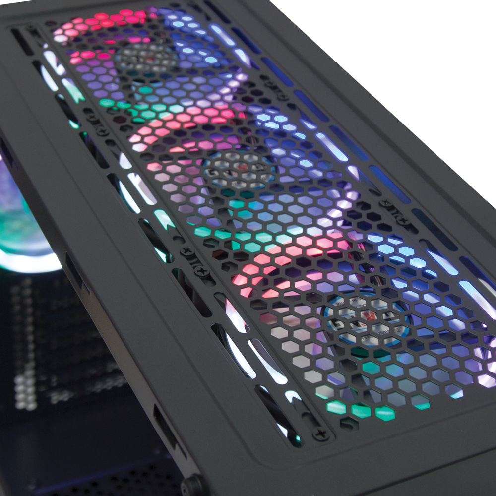 ALPHA-X A Adet ARGB Fanlı 600W 80 Plus Bronze RGB Led Şerit 1*Usb 3.0 2*Usb 2.0 Oyuncu Kasası - Rampage