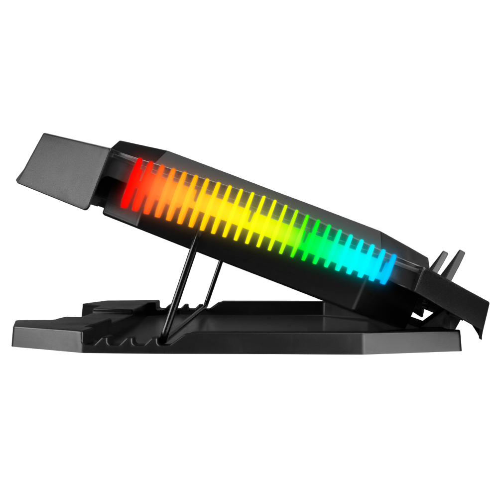 AD-RC11 SPIDER Siyah RGB Işıklı 2 Fan 15-17 inç Notebook Soğutucu Stand - Rampage