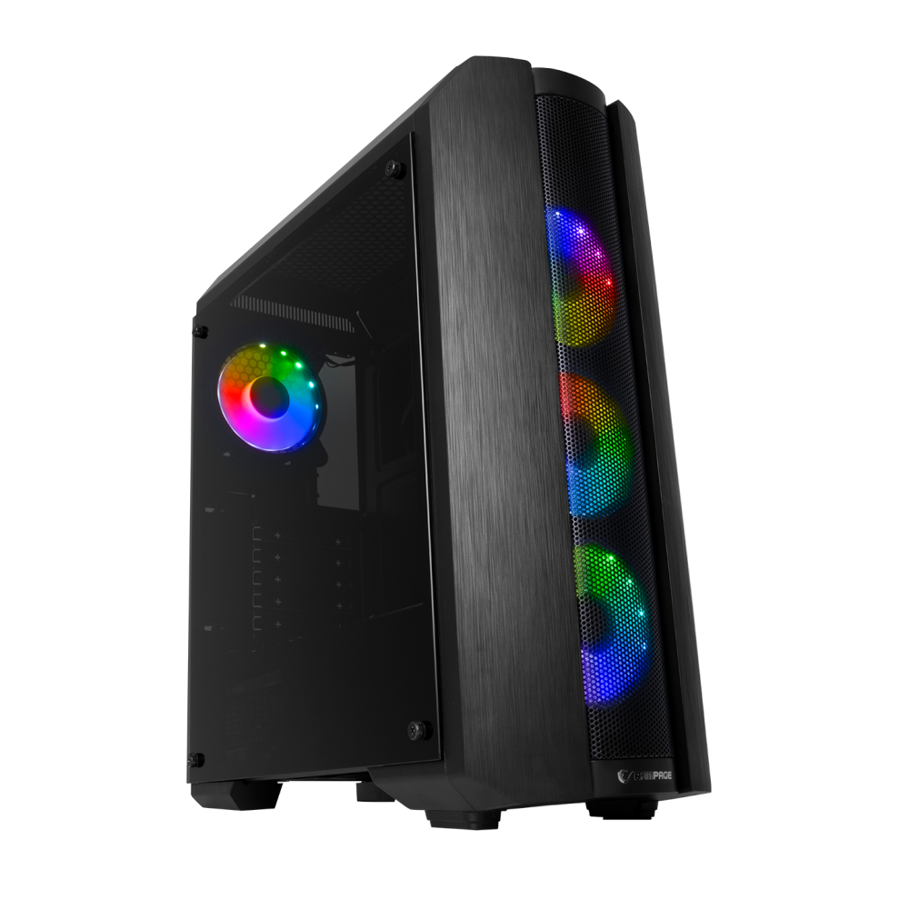 HERO 650W 80 Plus Bronze 4*ARGB Fanlı 1*Usb 3.0 + 2* Usb 2.0 Tempered Glass Oyuncu Kasası - Rampage