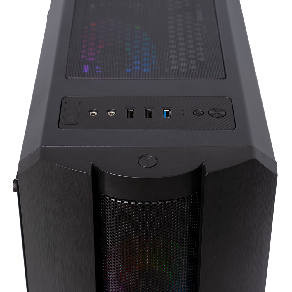 HERO 650W 80 Plus Bronze 4*ARGB Fanlı 1*Usb 3.0 + 2* Usb 2.0 Tempered Glass Oyuncu Kasası - Rampage