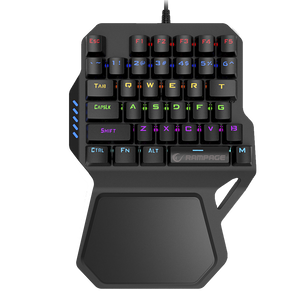 KB-R77 PALM USB Rainbow Backlight Outemu Blue Switch Mekanik 36 Tuşlu Mini Gaming Oyuncu Klavyesi - Rampage