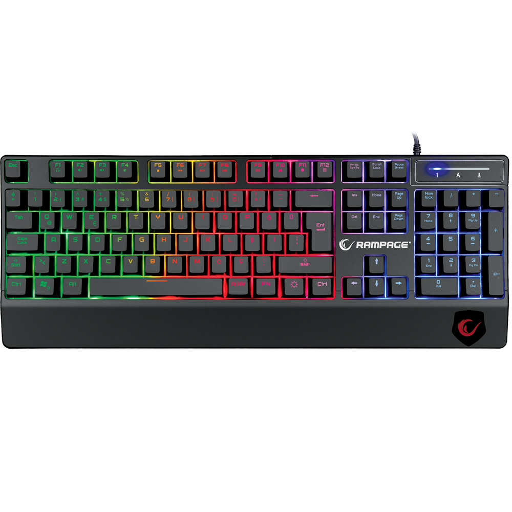 KB-R34 WINNER Semi Mekanik Q Rainbow Işıklı Gaming Oyuncu Klavyesi