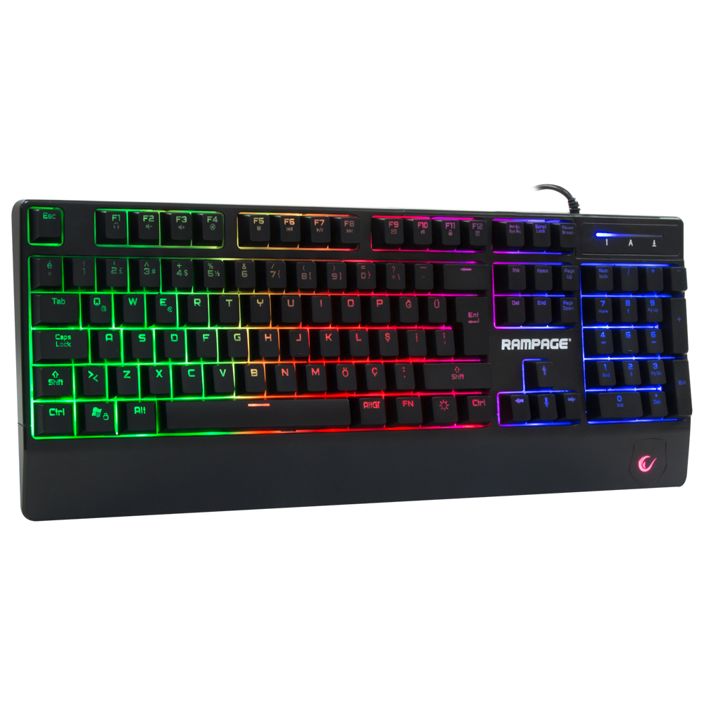 KB-R34 WINNER Semi Mekanik Q Rainbow Işıklı Gaming Oyuncu Klavyesi