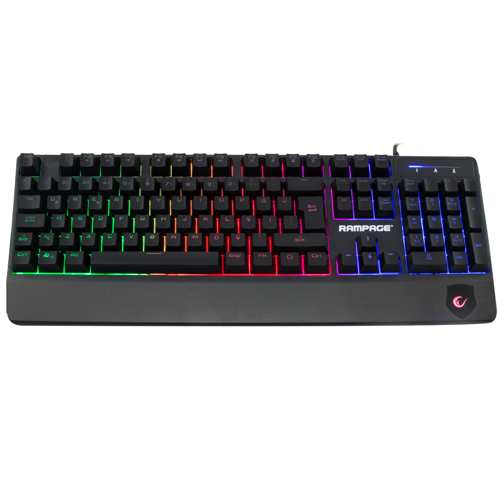 KB-R34 WINNER Semi Mekanik Q Rainbow Işıklı Gaming Oyuncu Klavyesi