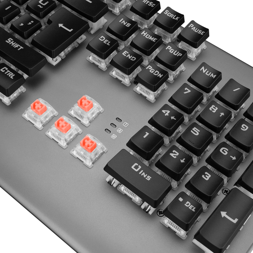 KB-R211 PRIME RGB Backlight Kristal Red Switch Mekanik Gaming Oyuncu Klavyesi
