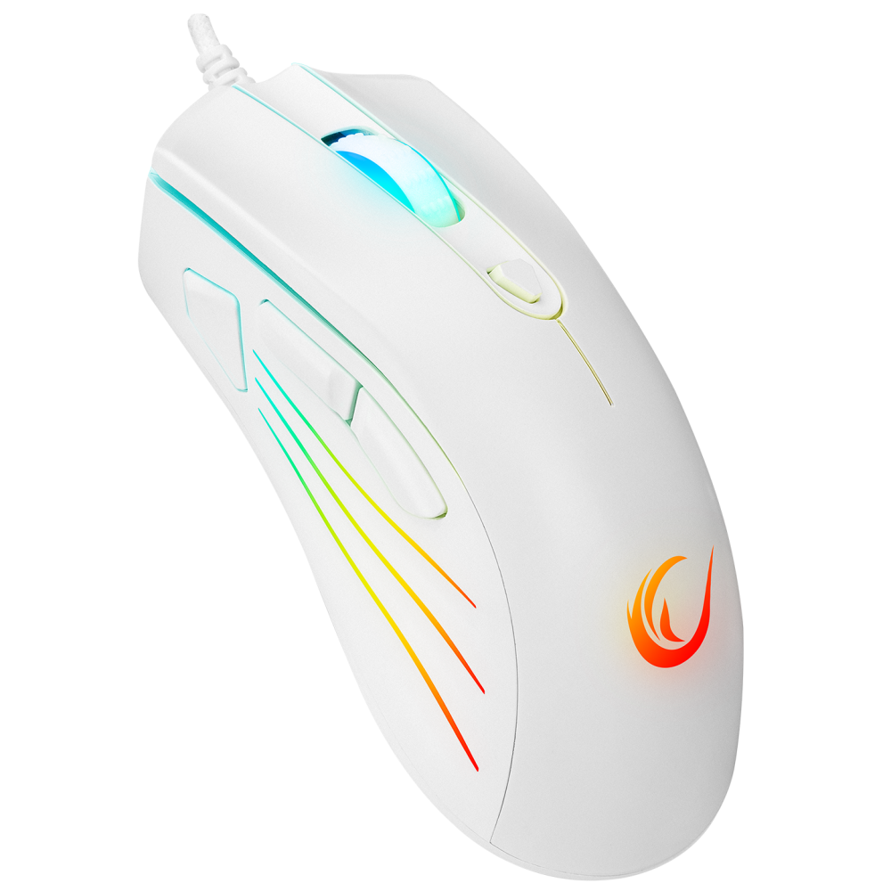 SMX-R33 LIMBO Makrolu Beyaz 6400dpi RGB Ledli Gaming Oyuncu Mouse