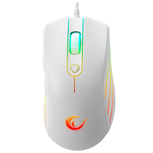 SMX-R33 LIMBO Makrolu Beyaz 6400dpi RGB Ledli Gaming Oyuncu Mouse - Rampage