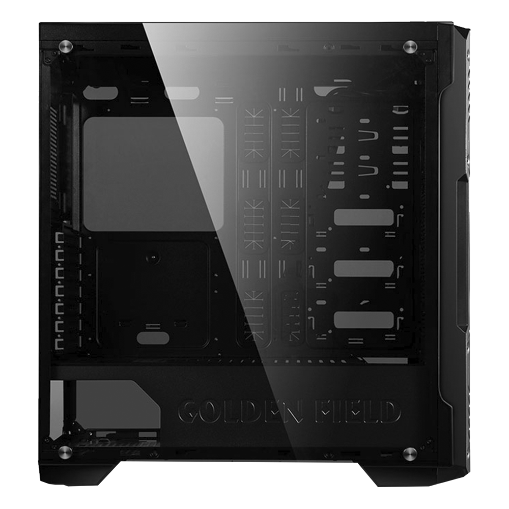 AZOR 4*12cm RGB Fanlı 600W 80 Plus Bronze Siyah Tempered Glass Oyuncu Kasası - Rampage