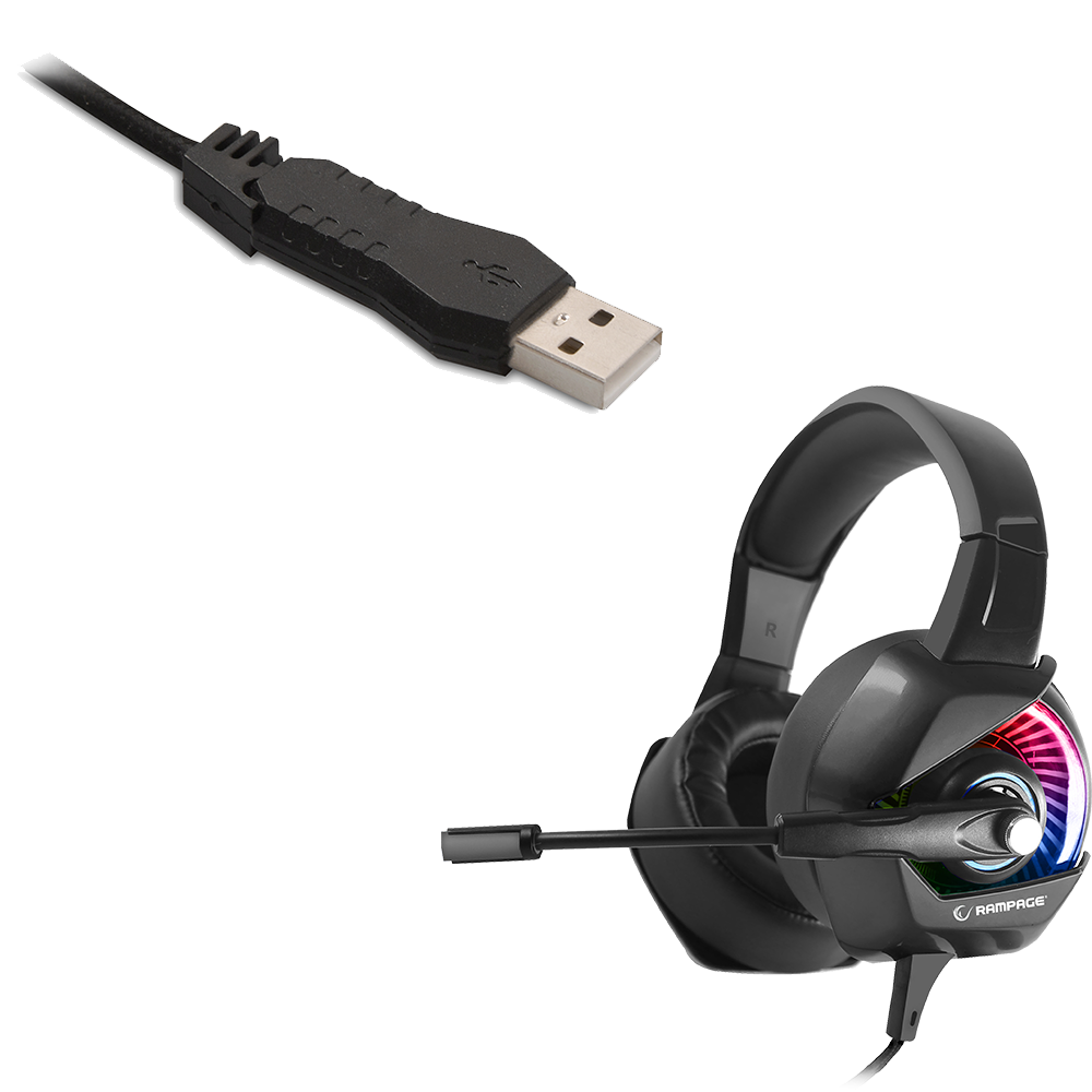 RM-K66 TYPHOON RGB 7.1 Oyuncu Kulaklığı - Rampage
