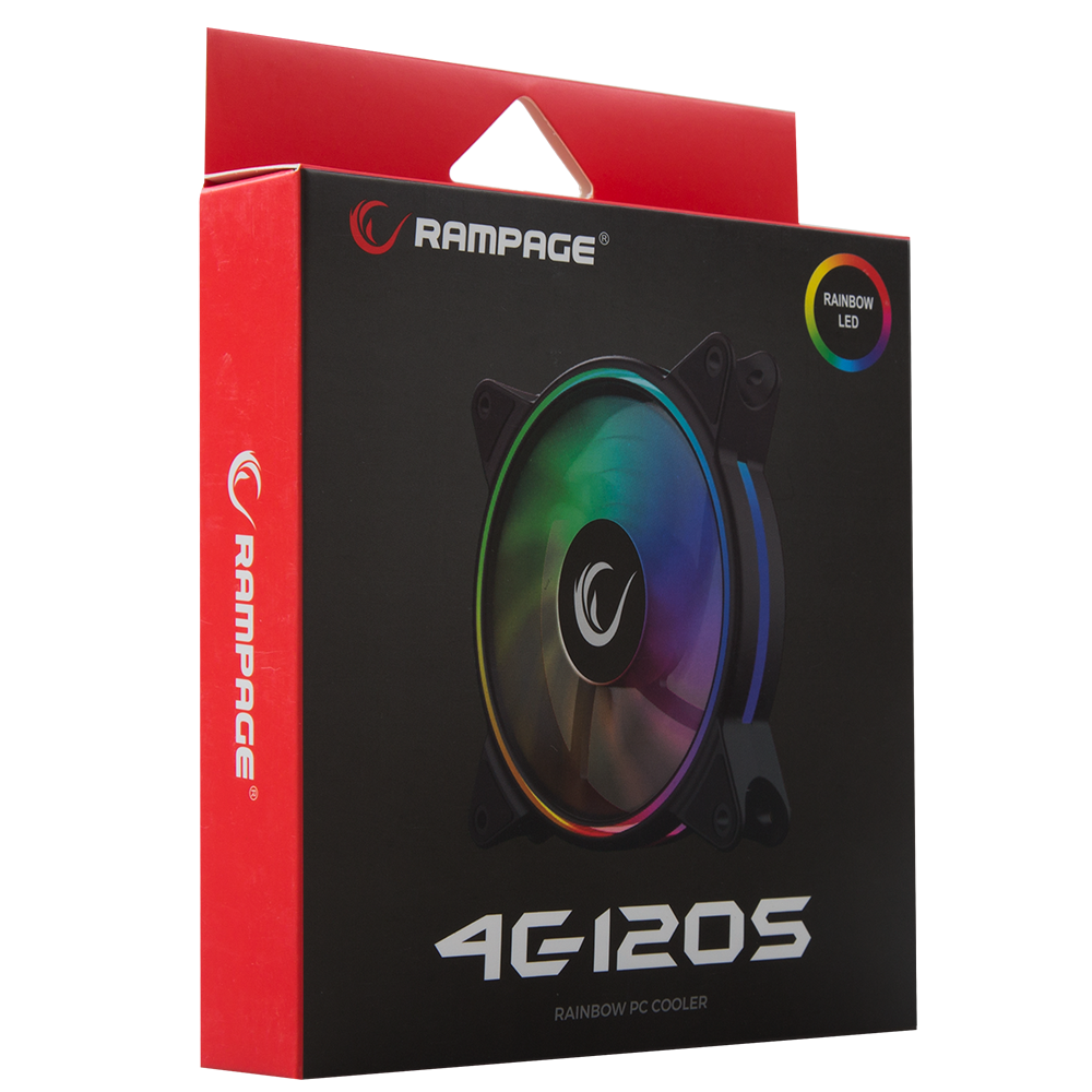 4C-120S 120*120*25mm Gökkuşağı Renkli Kasa Fanı - Rampage