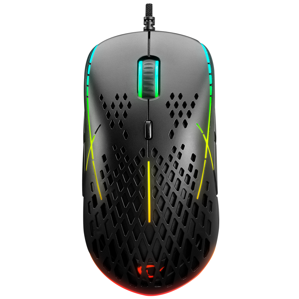 SMX-R111 DEFILADE 12400dpi RGB Işıklı Super Light Makrolu Gaming Oyuncu Mouse - Rampage