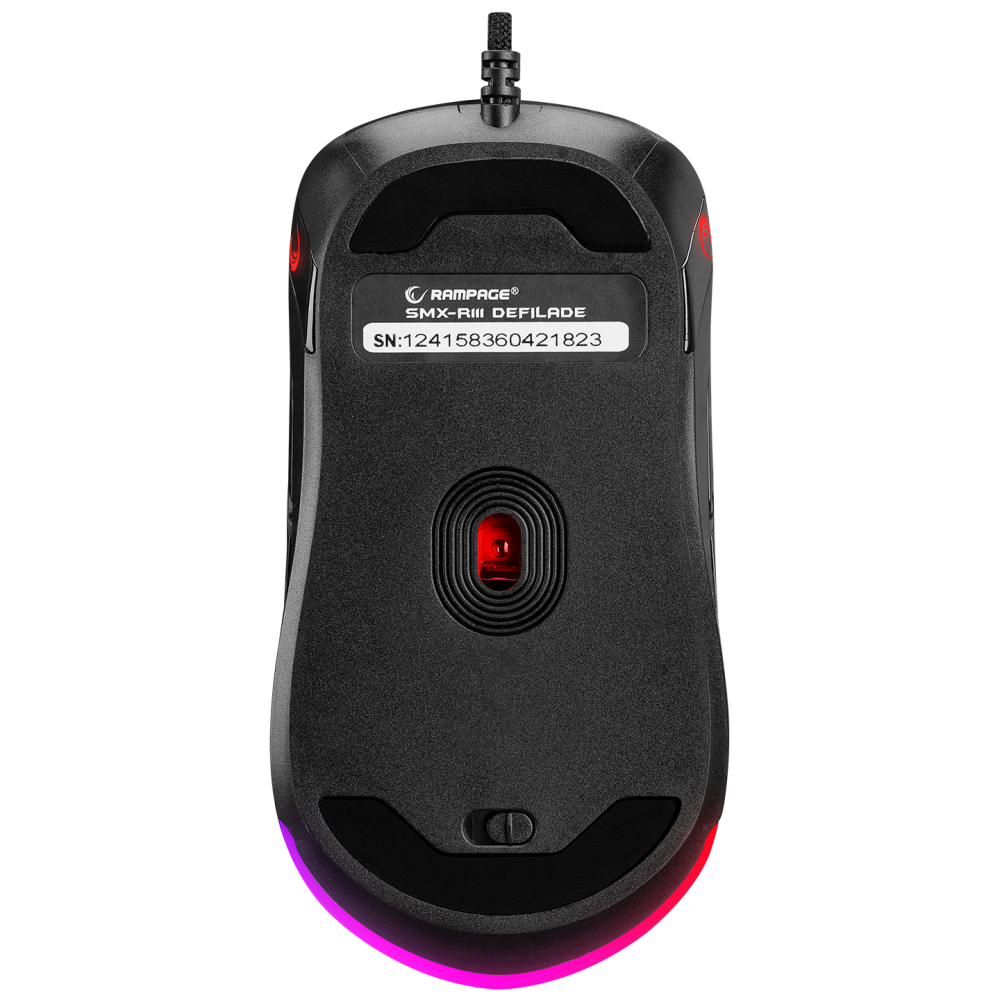 SMX-R111 DEFILADE 12400dpi RGB Işıklı Super Light Makrolu Gaming Oyuncu Mouse - Rampage
