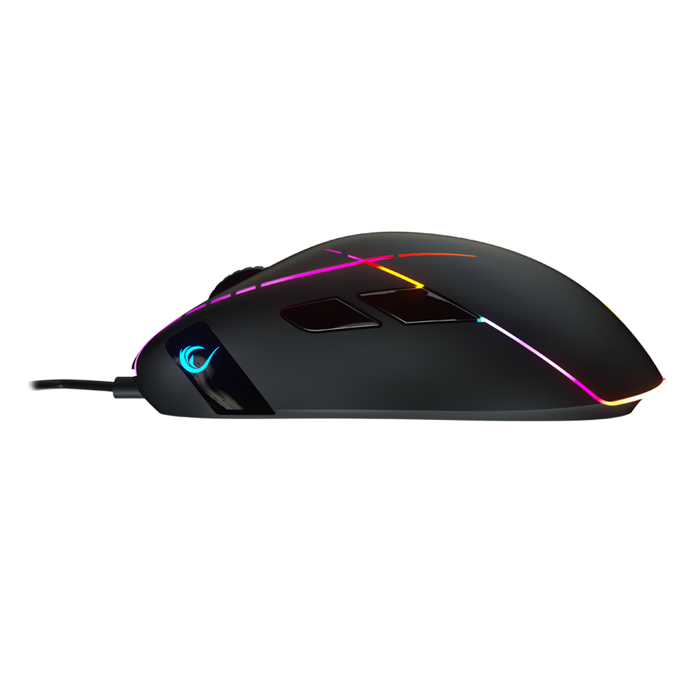SMX-R115 GEAR-X 6400dpi Hareketli RGB Işıklı 9 Adet Makro Tuşlu Gaming Oyuncu Mouse - Rampage