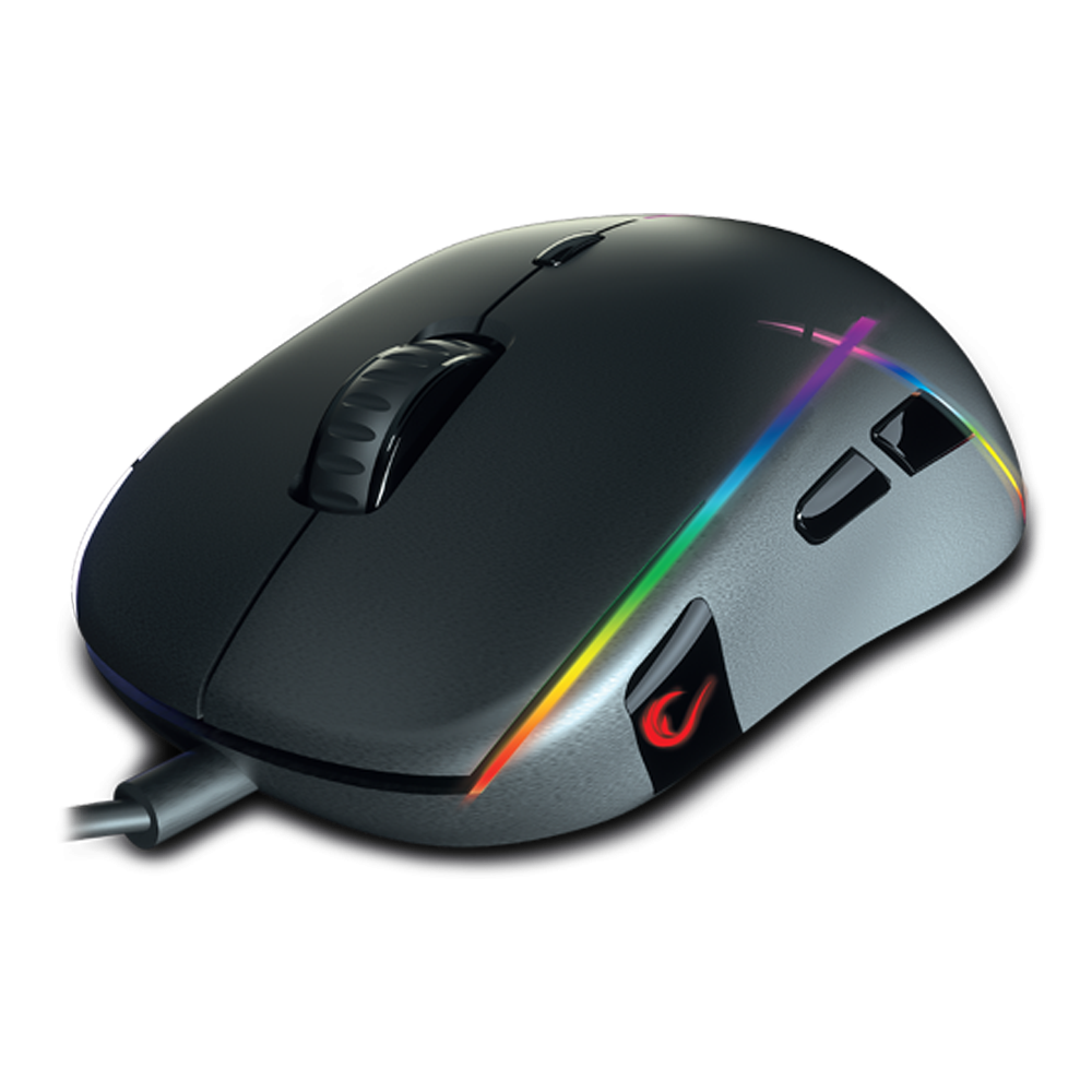 SMX-R115 GEAR-X 6400dpi Hareketli RGB Işıklı 9 Adet Makro Tuşlu Gaming Oyuncu Mouse - Rampage