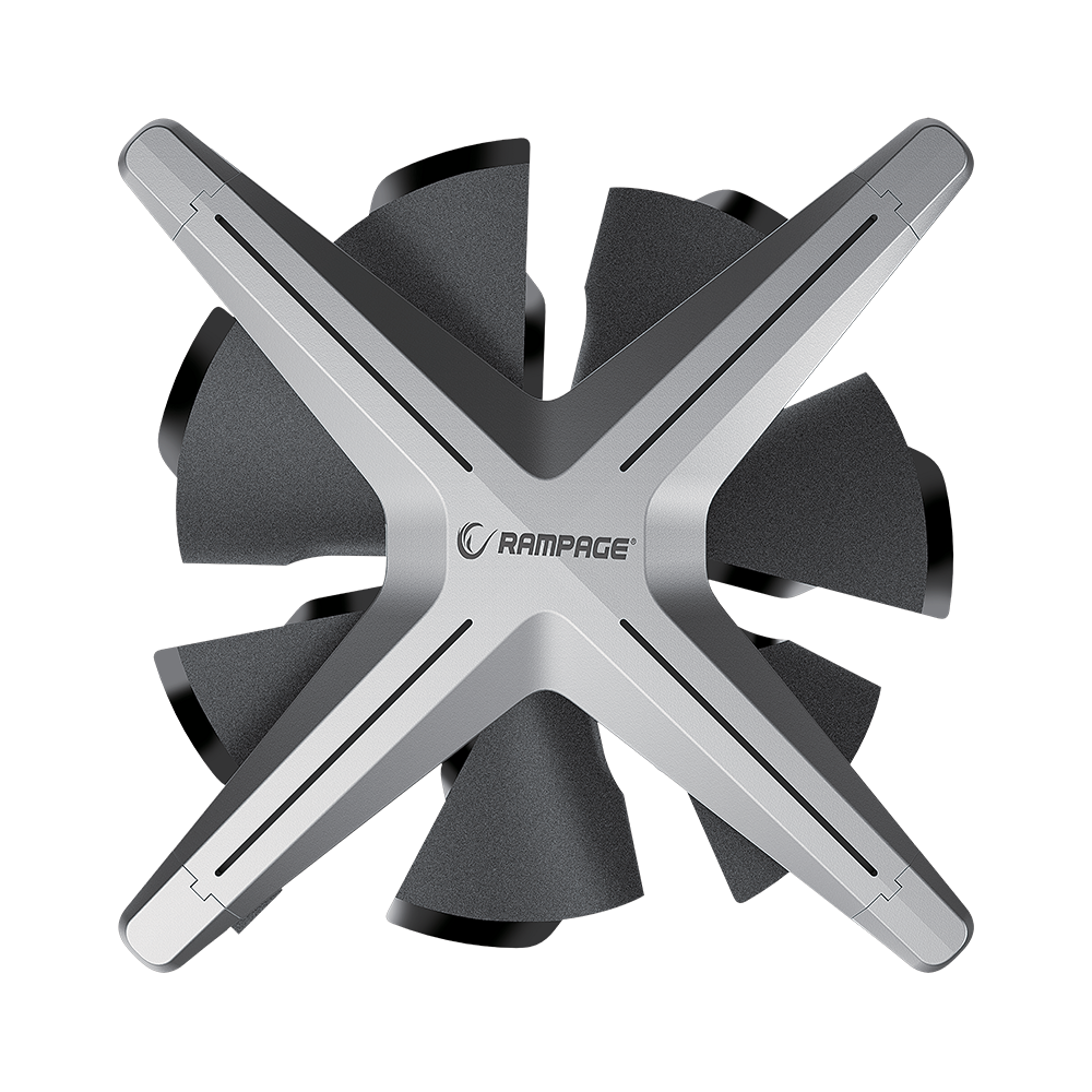 X12 RGB KIT Siyah RGB 1200RPM Gaming Oyuncu Kasa Fan Kiti - Rampage