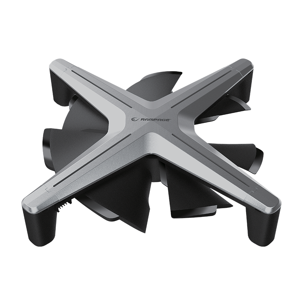 X12 RGB KIT Siyah RGB 1200RPM Gaming Oyuncu Kasa Fan Kiti - Rampage