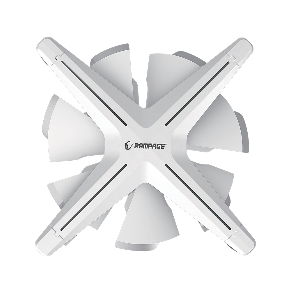 X12 RGB KIT RGB 1200rpm Beyaz Gaming Oyuncu Kasa Fan Kiti - Rampage