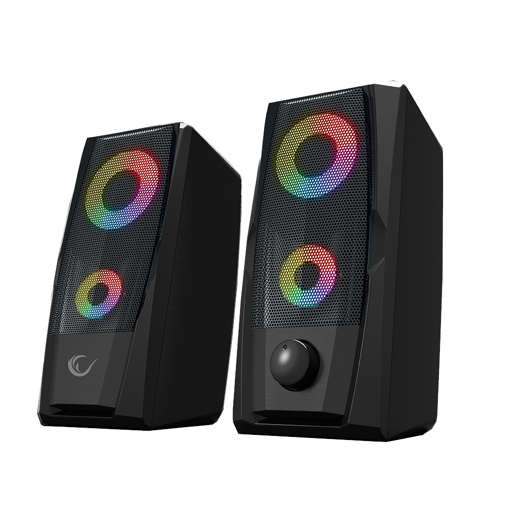 RMS-X9 2.0 RGB Işıklı Multimedia 5V 30dB Gaming Oyuncu Speaker - Rampage