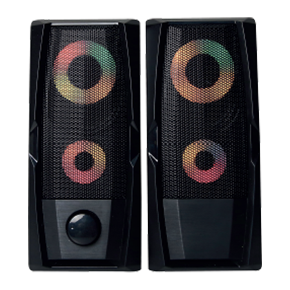 RMS-X9 2.0 RGB Işıklı Multimedia 5V 30dB Gaming Oyuncu Speaker - Rampage